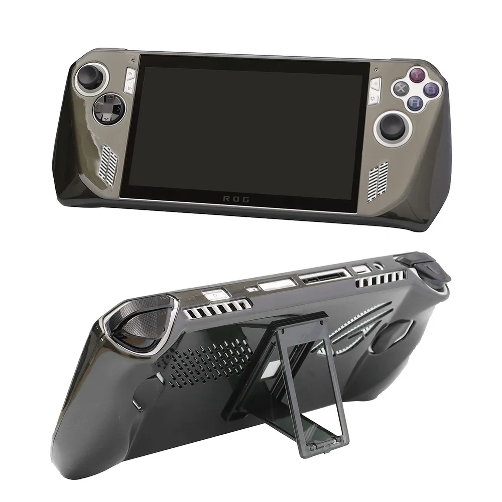 Transparent Shell For ROG ALLY Game Console Crystal Cover with Bracket For ROG ALLY Clear Case