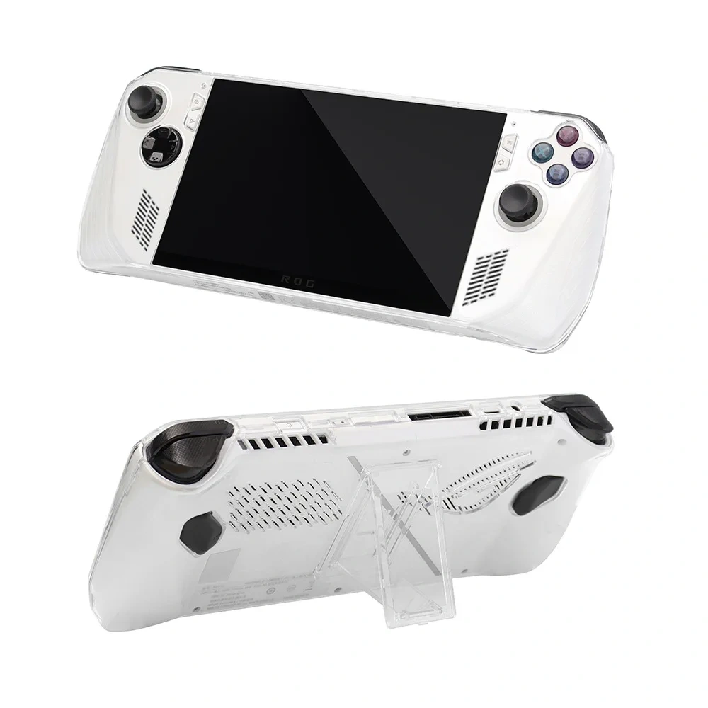 Transparent Shell For ROG ALLY Game Console Crystal Cover with Bracket For ROG ALLY Clear Case