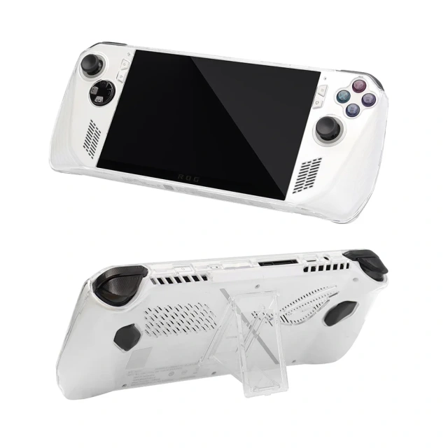Transparent Shell For ROG ALLY Game Console Crystal Cover with Bracket For ROG ALLY Clear Case