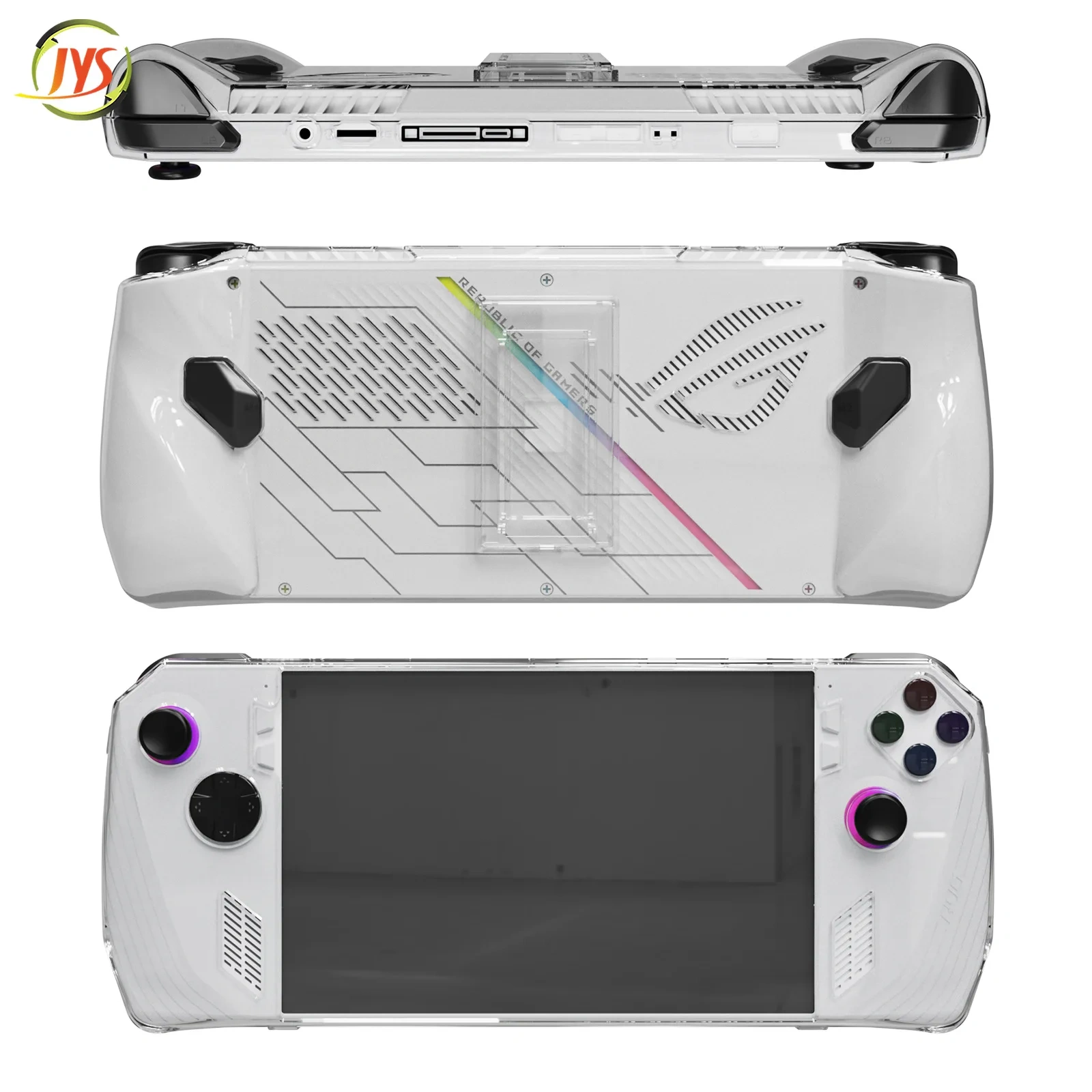 RA007 Handheld PC Crystal Case Protective Carrying Shell For ROG Ally Transparent Clear Cover Skin