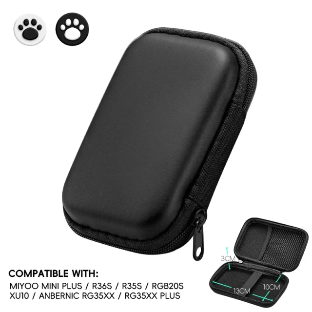 EVA Handheld Pouch Video Game Console Case For R36S Protective Case Travel Bag For RG35XX Carrying Case Storage Bag