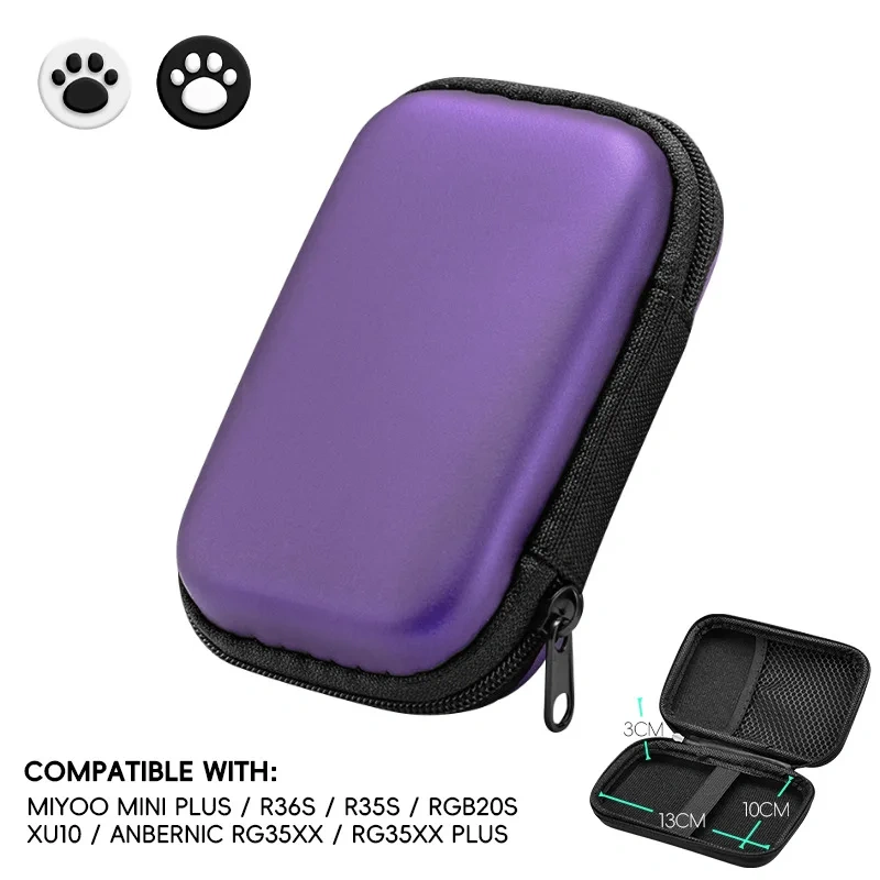 EVA Handheld Pouch Video Game Console Case For R36S Protective Case Travel Bag For RG35XX Carrying Case Storage Bag