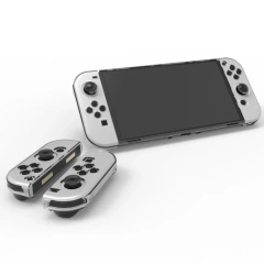 Split Transparent PC Case Protective Shell For Nintendo Switch OLED Game Console Crystal Protection Case With Stand
