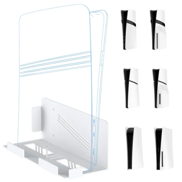 Game Console Storage Rack Wall Display For PS5/PS5 Pro/PS5 Slim Metal Bracket
