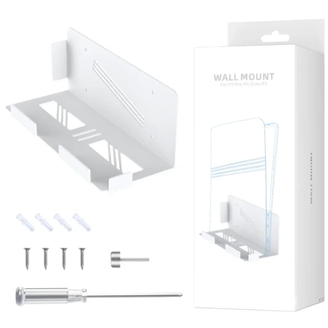 Game Console Storage Rack Wall Display For PS5/PS5 Pro/PS5 Slim Metal Bracket