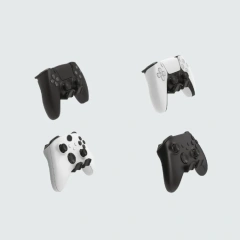 Multifunctional Controller Wall Mount Storage Holder for PS4/PS5/Xbox/Switch Controller Punch-free Wall Storage Rack Stand
