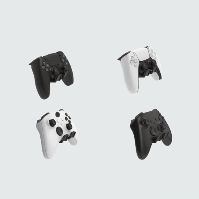 Multifunctional Controller Wall Mount Storage Holder for PS4/PS5/Xbox/Switch Controller Punch-free Wall Storage Rack Stand