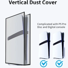 Vertical Waterproof Game Console Dust Cover For PS5 Pro Optical Drive Digital Edition Translucent Dust Cover Protective Case