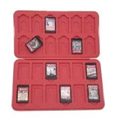 24 in 1 For Nintend Switch Game Console Memory SD Card Holder Carry Storage Case 3D Silicone Cover Box Game Accessories