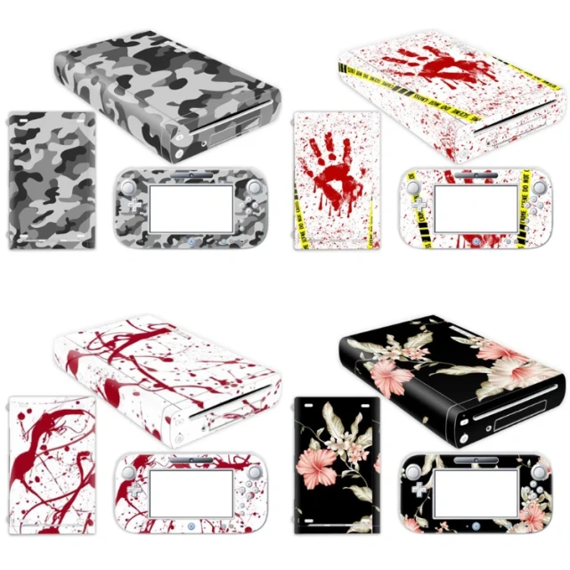 Skin Sticker Decal for Nintendo WiiU Console & Gamepad Sticker Skin Cover Protective Case
