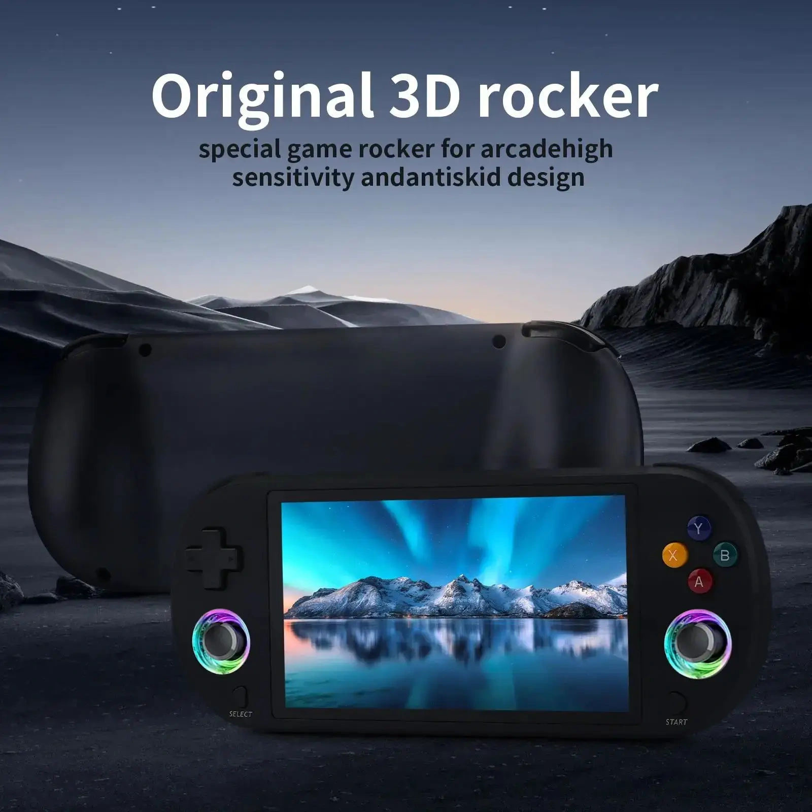 M22 Retro Handheld Game Console Linux System 5 Inches ICD Screen Portable Pocket Video Player With Gamepad/USB Cable/SD Card