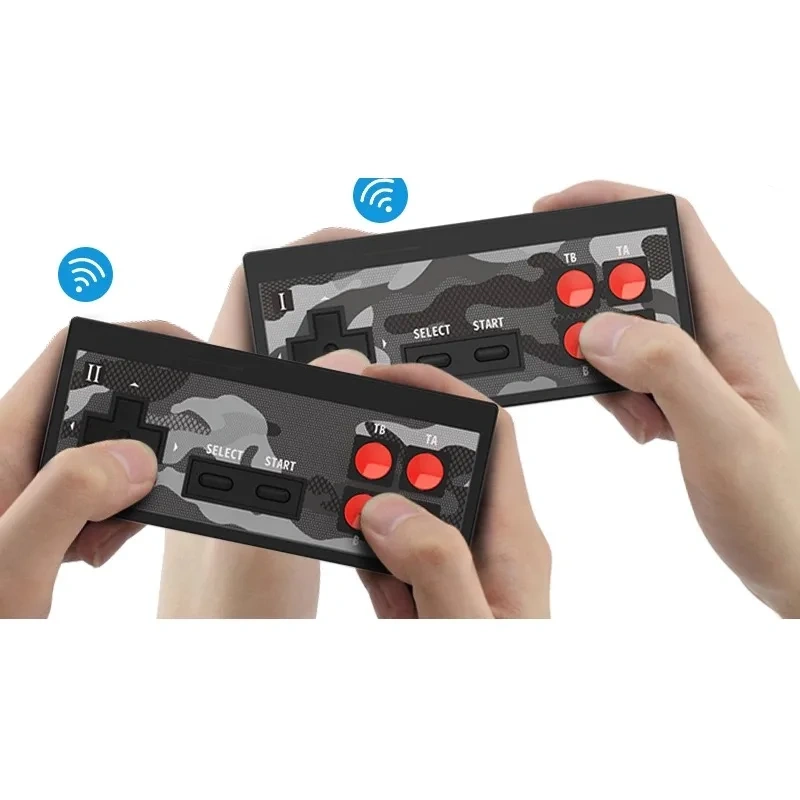 Mini 4K TV Video wireless Game Console Dual Players and Build in 1700 games retro Games Wireless Controller HD/AV OUT Console