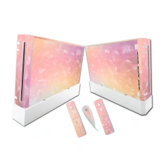 Skin Vinyl Sticker Cover For Nintendo for Wii Console and 2 Remotes Decal Sticker Skin Protective Flim Cover