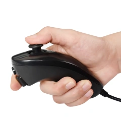 2 in 1 Remote and Nunchuck Controller For Nintendo Switch Gamepad Controller with Silicone Case for Wii Remote Controller