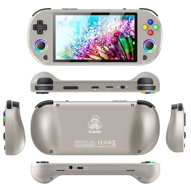 M22 Retro Handheld Game Console Linux System 5 Inches ICD Screen Portable Pocket Video Player With Gamepad/USB Cable/SD Card