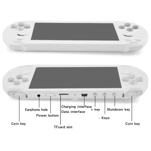 X9-S Portable Retro Handheld Game Console Portable 5.1-inch Video children's Games Player With Camera Mp4 Player Support TF Card