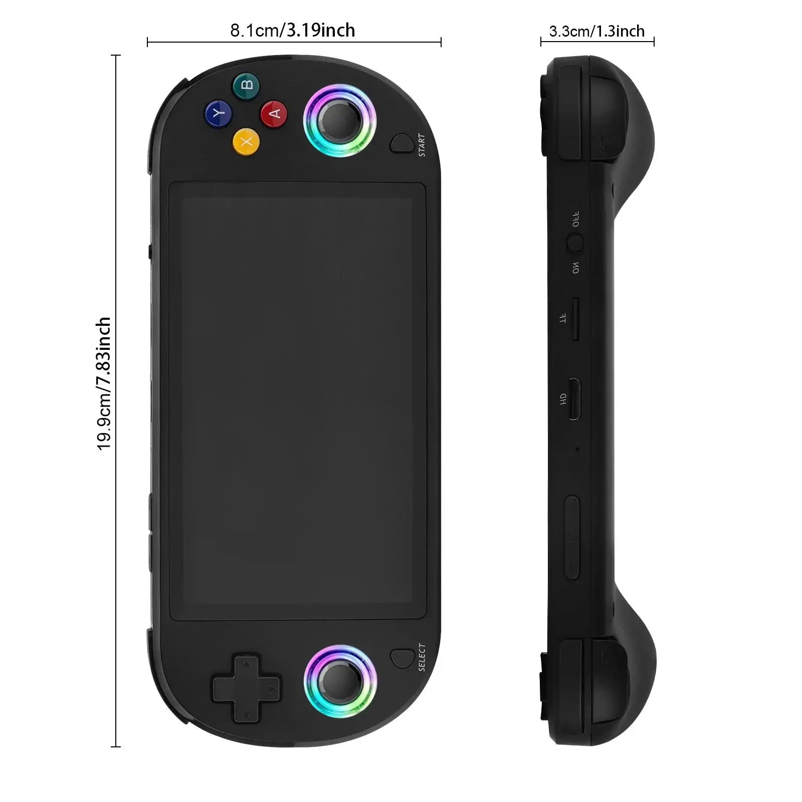 M22 Retro Handheld Game Console Linux System 5 Inches ICD Screen Portable Pocket Video Player With Gamepad/USB Cable/SD Card
