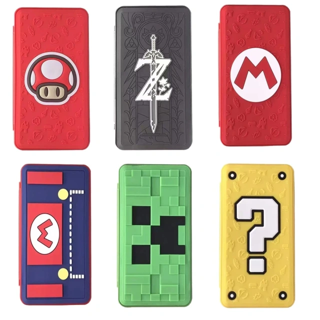 24 in 1 For Nintend Switch Game Console Memory SD Card Holder Carry Storage Case 3D Silicone Cover Box Game Accessories