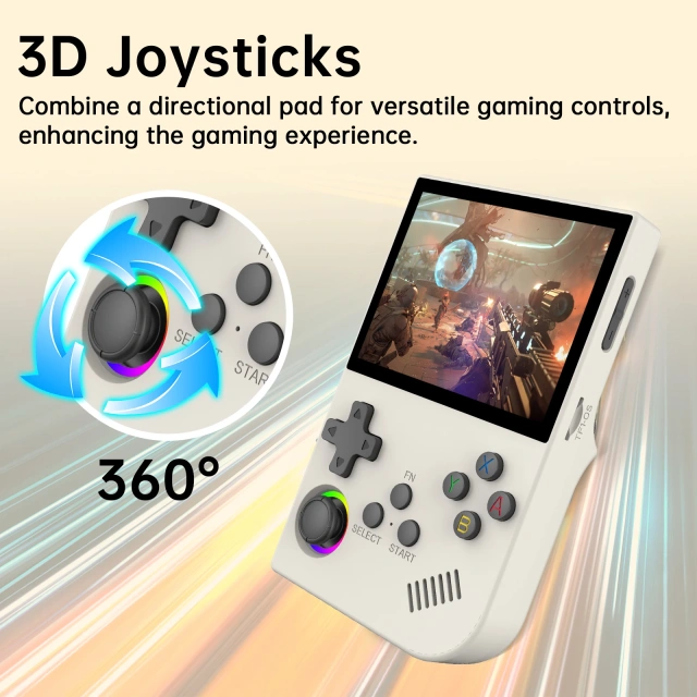 XGB36 128GB 15000 RGB Game Retro Game Handheld Console For Linux System 30+ simulator 3D joystick For PSP/PS1/SFC/GBA