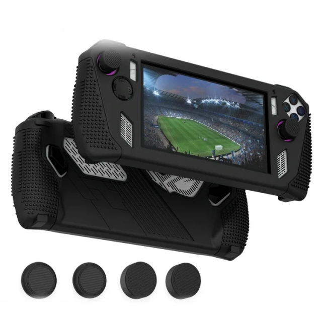 Silicone Protective Case Anti-fall Cover With Thumb Grips For Rog Ally Console Case Joysticks Cover