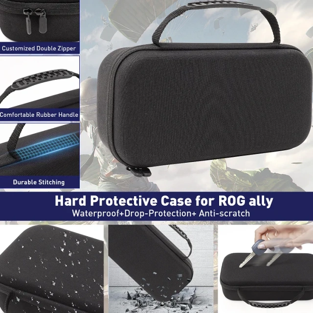 Double Layer Storage Bag Protective Case Handbag for Rog Ally/X Handheld Travel Bag Carrying Case