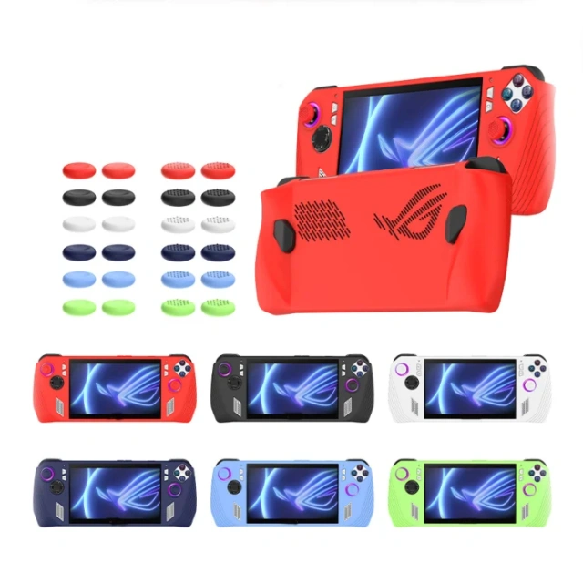 Soft Silicone Cover Skin Full Case For ASUS Rog Ally Game Console Handheld Protective Sleeve Case