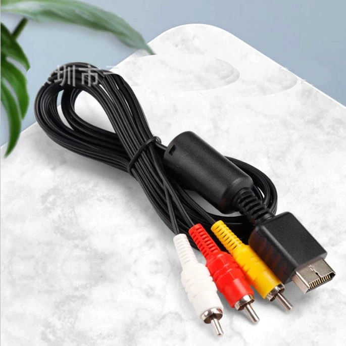 Audio Video component Cables Cord Wire 3 RCA TV Lead for PS1/PS2/PS3 Game Console AV Cable For PS2 AV Cable Line
