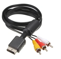 Audio Video component Cables Cord Wire 3 RCA TV Lead for PS1/PS2/PS3 Game Console AV Cable For PS2 AV Cable Line