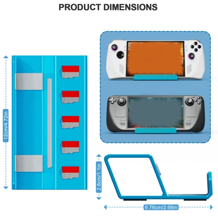 Frosted Aluminum Alloy Stand For Steam Deck For Rog Ally For Nintendo Switch Alloy Stand Base Holder