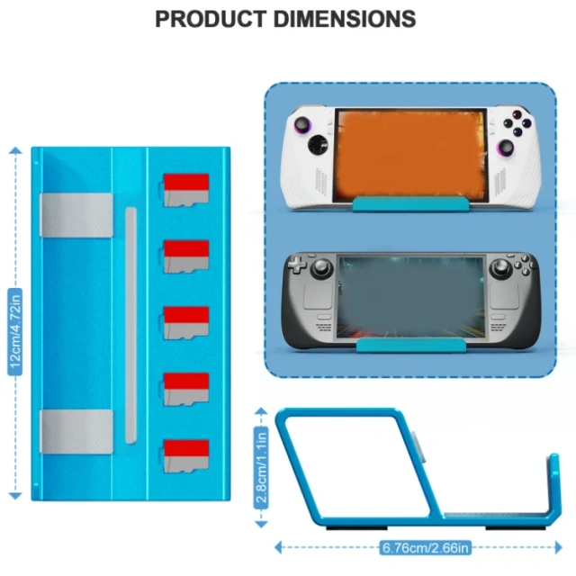 Frosted Aluminum Alloy Stand For Steam Deck For Rog Ally For Nintendo Switch Alloy Stand Base Holder