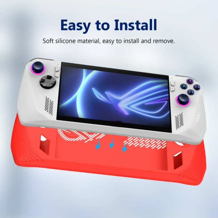 Soft Silicone Cover Skin Full Case For ASUS Rog Ally Game Console Handheld Protective Sleeve Case