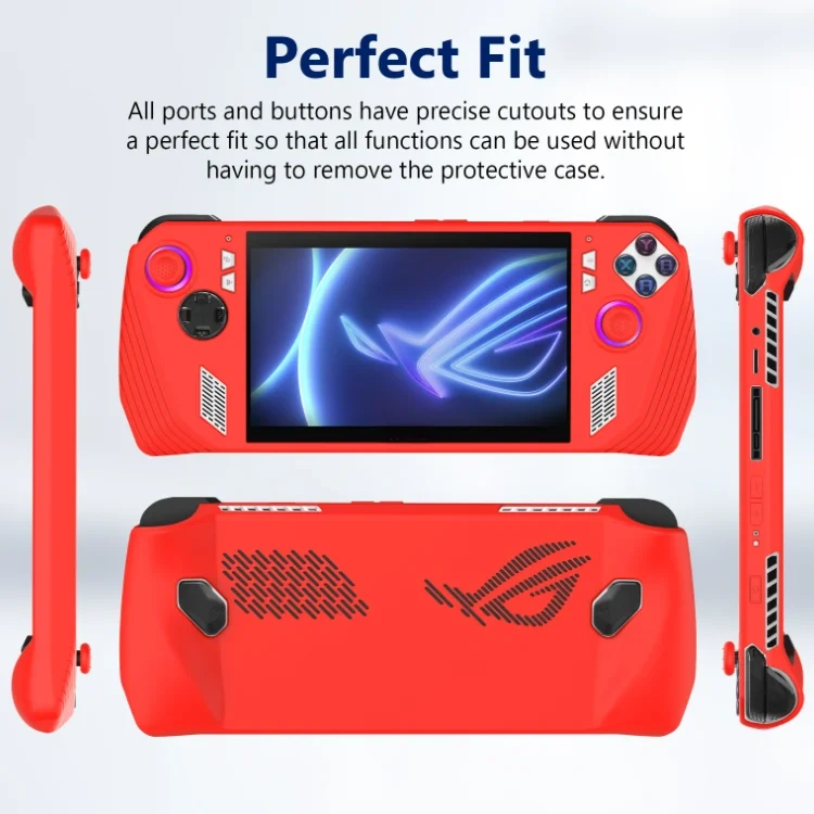 Soft Silicone Cover Skin Full Case For ASUS Rog Ally Game Console Handheld Protective Sleeve Case