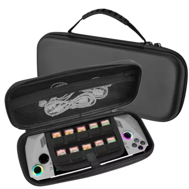 Hot Sale EVA Protective Case Hard Leather Pattern Bag Portable Game Console Bag For Rog Ally Handheld Case