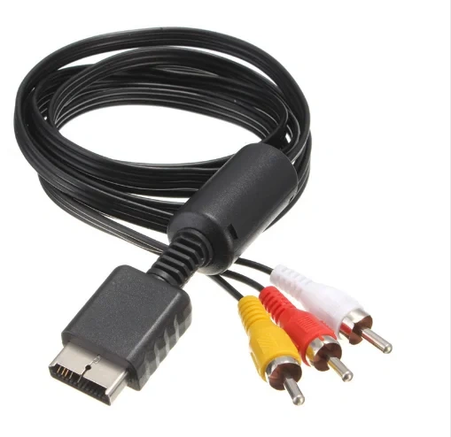 for PS2 AV Cable Line Audio Video component Cables Cord Wire 3 RCA TV Lead for PS1/PS2/PS3 Game Console AV Cable