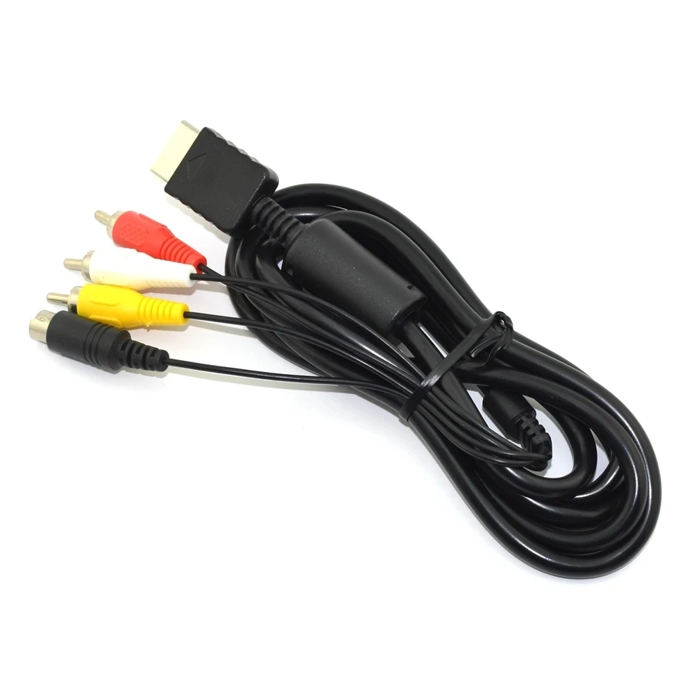 Audio Video component Cables Cord Wire 3 RCA TV Lead for PS1/PS2/PS3 Game Console AV Cable For PS2 AV Cable Line