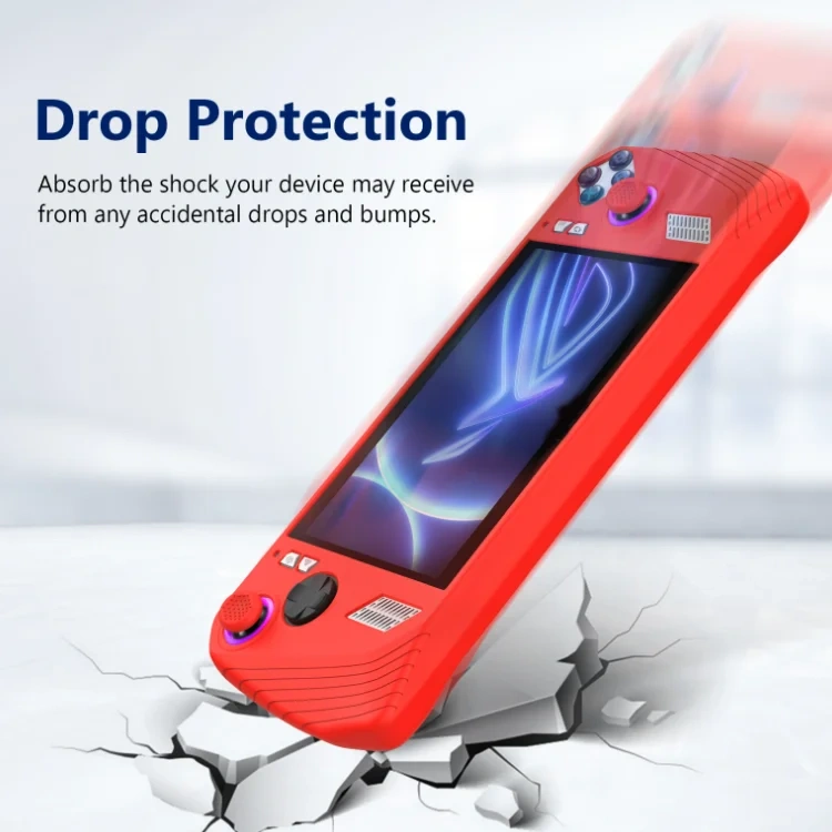 Soft Silicone Cover Skin Full Case For ASUS Rog Ally Game Console Handheld Protective Sleeve Case
