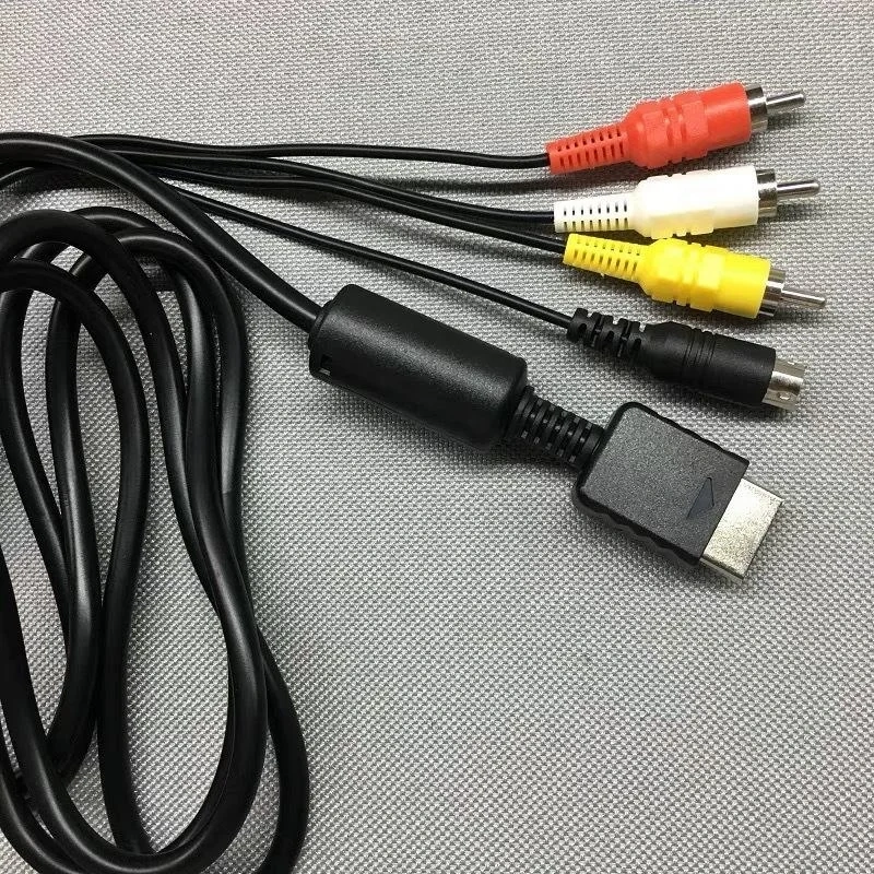 Best Seller 1.8M AV Audio Video S-Video Cable Component Adapter Connector Cable For PS2 S-AV AV Cables