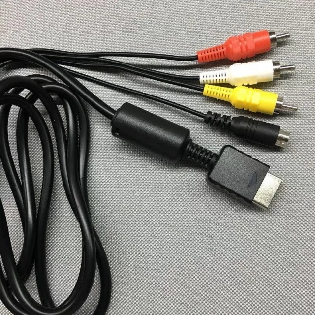 Best Seller 1.8M AV Audio Video S-Video Cable Component Adapter Connector Cable For PS2 S-AV AV Cables