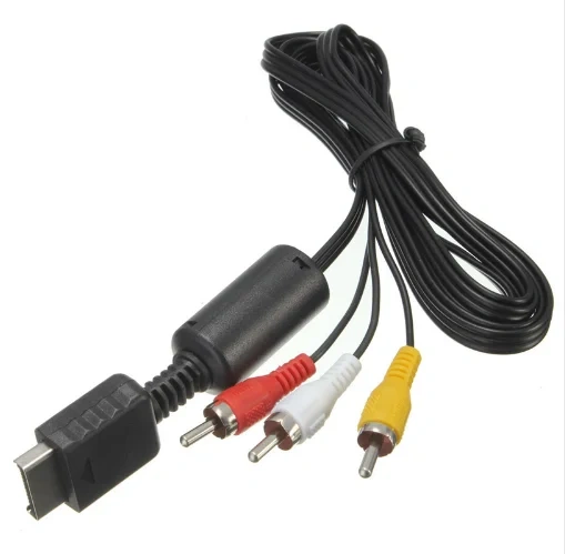 Audio Video component Cables Cord Wire 3 RCA TV Lead for PS1/PS2/PS3 Game Console AV Cable For PS2 AV Cable Line
