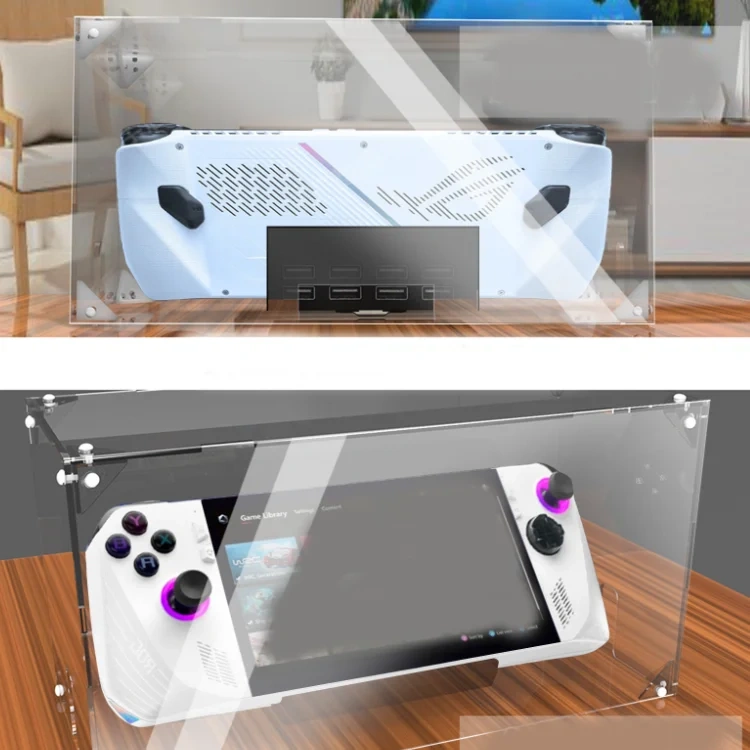 Transparent Acrylic High Quality Dustproof Cover Protective Case For Rog Ally Handheld Clear Dust Cover Case