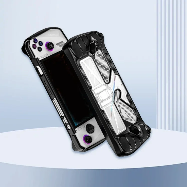Full Body TPU+PC Protective Case For Rog Ally Console Protector Case With Foldable Kickstand Cover Skin