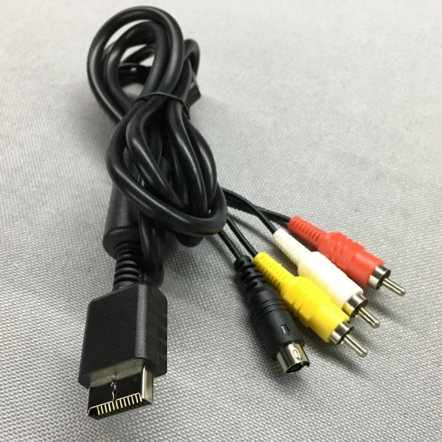 Best Seller 1.8M AV Audio Video S-Video Cable Component Adapter Connector Cable For PS2 S-AV AV Cables