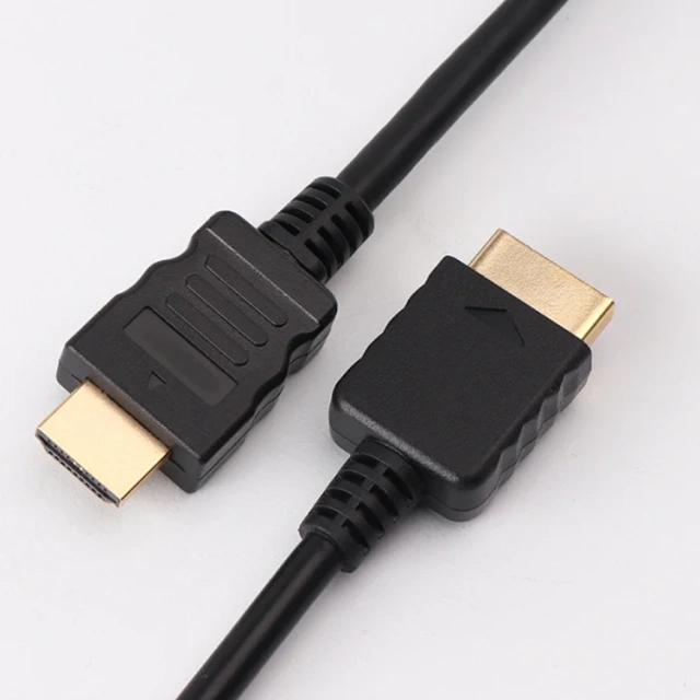 New H D cable for ps2 gaming console gold plated multimedia black cable 2M