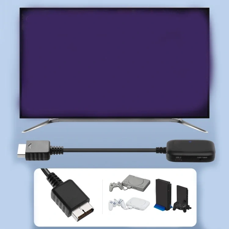 30CM game console audio and video conversion cable for ps2 Adapter cable