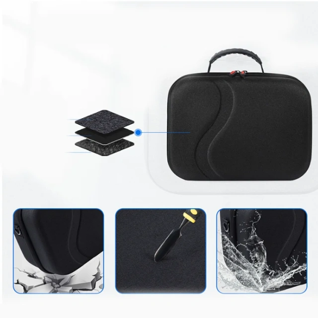 Portable Waterproof Bag Travel Case for Meta Quest3S Accessories Handbag Crossbody Bag Hard Storage Case Protective Carry Case