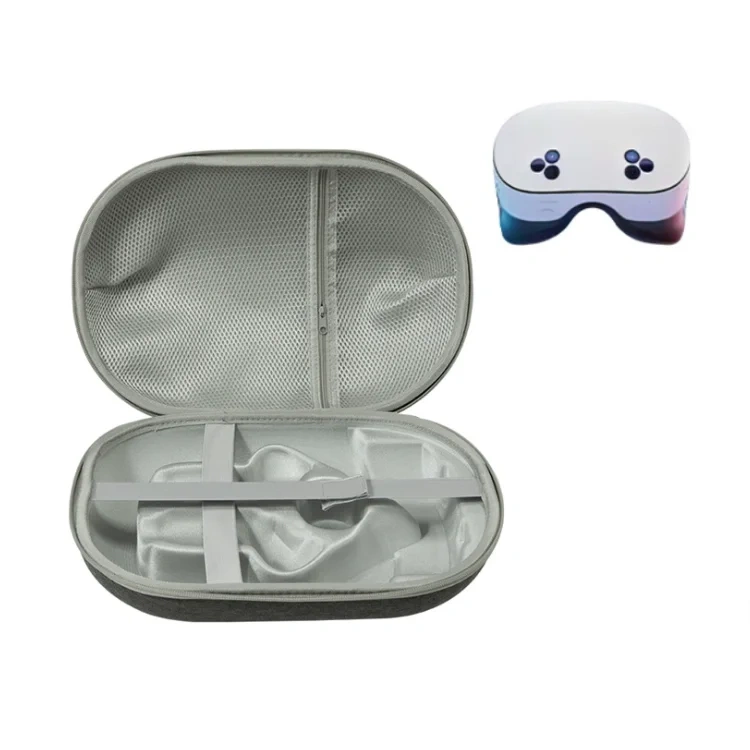 Protective Storage Bag EVA Hard Carry Case Handbag for Meta Quest3S VR Head Strap Portable Travel Bag Case