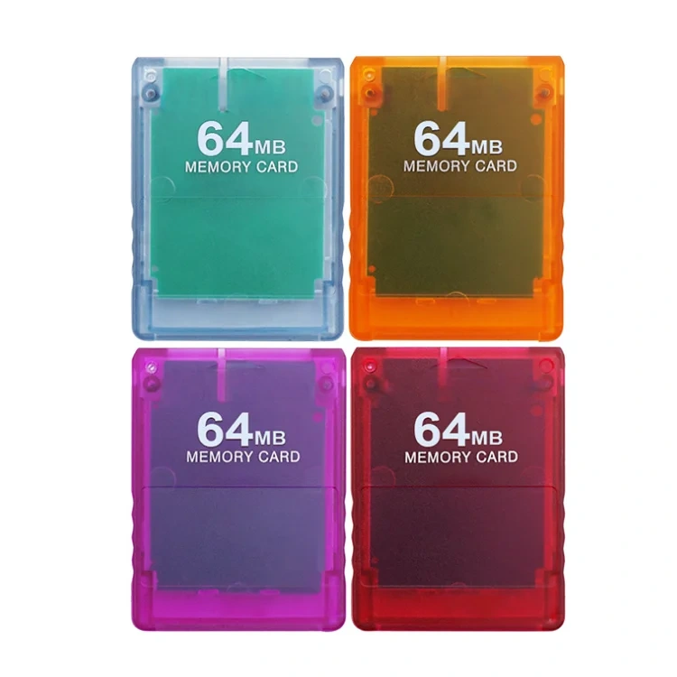 Brand New Transparent 8MB/16MB/32MB/64MB for Playstation 2 Memory Card for PS2 Games Console Memory Card