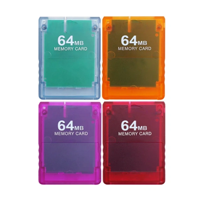Brand New Transparent 8MB/16MB/32MB/64MB for Playstation 2 Memory Card for PS2 Games Console Memory Card