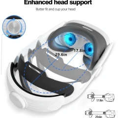 For VR Glasses Accessories Adjustable Headband For Meta Quest3 Head Strap Portable Replacement Headband