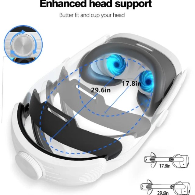 For VR Glasses Accessories Adjustable Headband For Meta Quest3 Head Strap Portable Replacement Headband